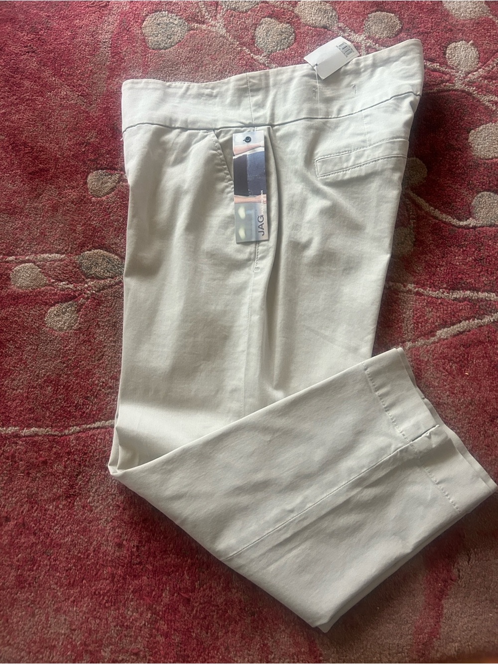 Jag Light Beige Jag Hope Crop Pants Size 12 Brand New with Tags - Picture 9 of 11